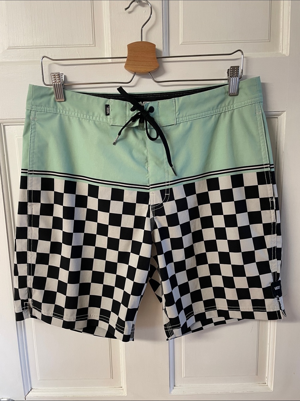 Vans checkerboard swim trunks men’s size 32